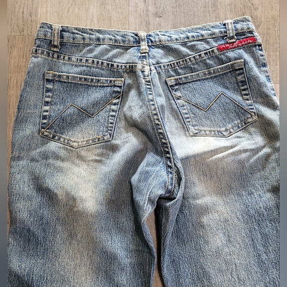 Nitro Stretch Jeans, circa 2003, y2k era, size 1, extra long, waist 26 - Picture 4 of 8